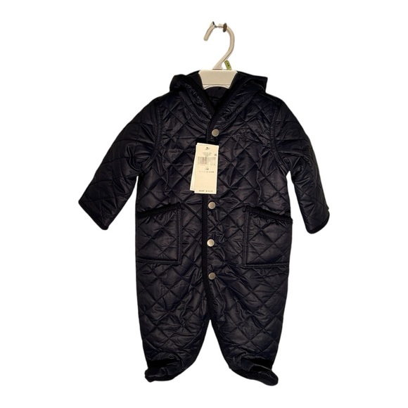 Kids Quilted One Piece - Navy - Picture 4 of 4